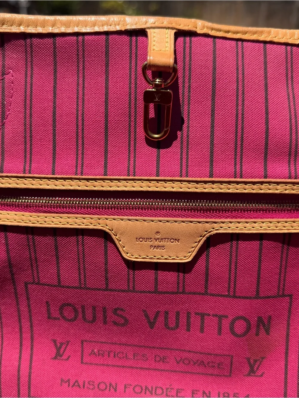 Louis Vuitton Monogram Neverfull GM pivoine